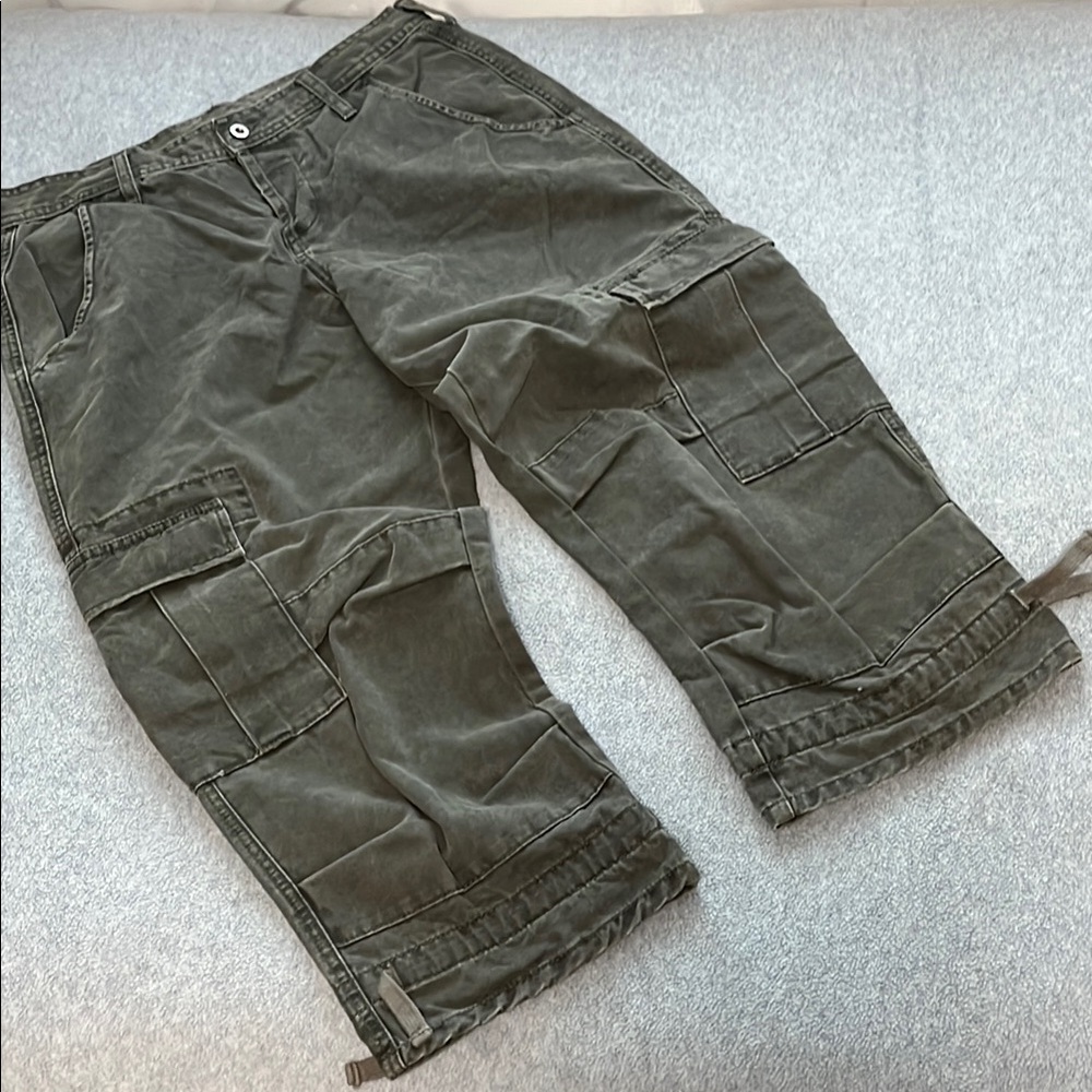 Sundance Cargo Crop Pants Womens Size 10 Boho Utility Outdoor Gorpcore Grunge - Picture 3 of 9